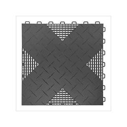 TurboTile Hybrid-X 17x17-Inch Graphite Garage Floor Tiles (10-Pack)