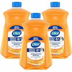 Dial Antibacterial Defense Liquid Hand Soap, 1.63 quart, Bottle Dispenser, 3/Carton (DIA17014CT)