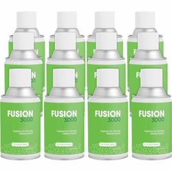 Fresh Products Fusion 3000 Metered Aerosols, 6000 ft3, Cucumber Melon, 30 Day, 12/Carton, Odor Neutralizer, VOC Compliant (FRSMAIRCM)