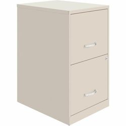 NuSparc Mobile File Cabinet, 14.2" Width x 18" Depth x 26.5", Stone, Steel (NPRVF218AASN)