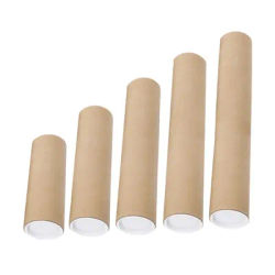 Poster Tube Storage Large Mailing Tube with Cap Corrugated Long Cardboard Tube