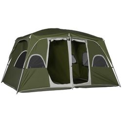 TEMU Camping Tent, Family Tent 4-8 Person 2 Room, With Large Mesh Windows, Up For Backpacking Hiking Outdoor