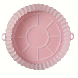 TEMU Silicone Pot For Air Fryer Baking Basket Soft Tray Reusable Cooking Accessories
