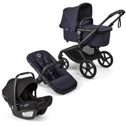 Bugaboo Fox 5 Renew + Turtle Air Shield Travel System Bundle - Black / Deep Indigo / Deep Indigo