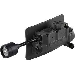Streamlight Sidewinder Stalk LED Flashlight w/Helmet Clip & Arc Rail Mount CR123A & AA Multicolor 76 Lumens Black Mailer Package 14311