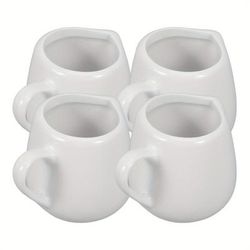 TEMU Stobok Ceramic Sauce Jam Cup Bowl Sauce Hopper Milk Cup Small Milk Cup (small With Milk (50ml)) 4pcs
