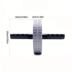 TEMU 1pc Uncharged Ab Wheel Roller - Pp Abdominal Exercise Wheel For Core Strength And Muscle Training