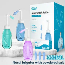 300ML Nasal irrigator Nasal Rinse Bottle Nasal Wash Cleaner Nose Protector Avoid Allergic Rhinitis Adults Children Neti