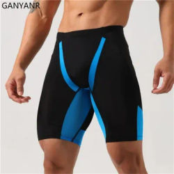 GANYANR Running Tights Shorts Men Compression Leggings basketball Sportswear Soccer fitness Yoga gym training workout Sports