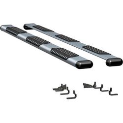 Luverne Running Boards Aluminum Powdercoated Silver O-Mega II 6 in. Series, 583114-570929