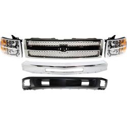 Replacement Grille Assembly Plastic Chrome Grille, 1-year unlimited-mileage warranty KIT-050317-60