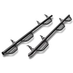 Nfab Nerf Bars Steel Black, Lifetime N-Fab limited warranty with 5-year on finish F17114CC-6-TX