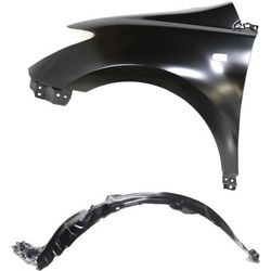Replacement Fender Steel Primed, Front, Driver Side, 1-year unlimited-mileage warranty KIT-040418-46