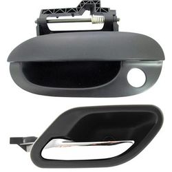 Replacement Exterior Door Handle Primed, Front, Driver Side, 1-year unlimited-mileage warranty KIT-041618-27