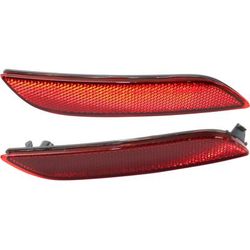 Replacement Bumper Reflector, Rear, Driver & Passenger Side, 1-year unlimited-mileage warranty SET-RT73490003