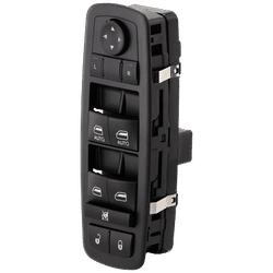 Replacement Window Switch Black, Front, Driver Side, 1-year unlimited-mileage warranty RD50520043