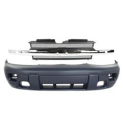 Replacement Grille Assembly Plastic Textured Gray Grille, 1-year unlimited-mileage warranty KIT-121017-186