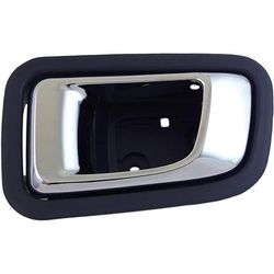 Dorman Interior Door Handle Plastic Gray bezel with chrome lever Help Series, Rear, Passenger Side, Lifetime limited warranty 96508