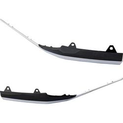 Replacement Grille Trim Painted Black, Driver & Passenger Side, 1-year unlimited-mileage warranty SET-RH02010005