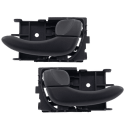 Replacement Interior Door Handle Plastic Textured Black, Front & Rear, Driver Passenger Side, SET-RN46210013