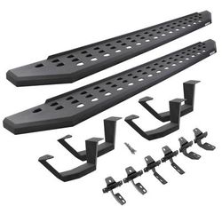 Go Rhino Running Boards Steel Powdercoated Textured Black RB20 Raptor-Style Series, 6944368720PC