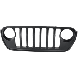 Replacement Grille Assembly Plastic Painted Black Grille, 1-year unlimited-mileage warranty RJ07010024