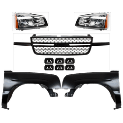 Replacement Fender Steel Primed, Front, Driver & Passenger Side, 1-year unlimited-mileage warranty KIT-022123-124