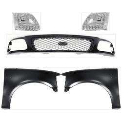 Replacement Grille Assembly Plastic Paintable Grille, 1-year unlimited-mileage warranty KIT-022423-831