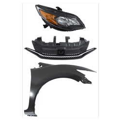 Replacement Fender Steel Primed, Front, Passenger Side, 1-year unlimited-mileage warranty KIT-030323-21701