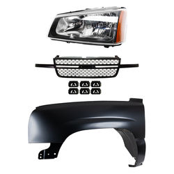 Replacement Fender Steel Primed, Front, Driver Side, 1-year unlimited-mileage warranty KIT-022123-12402