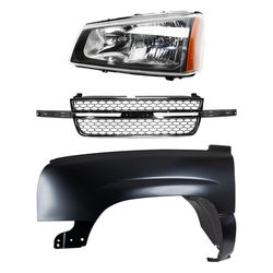 Replacement Fender Steel Primed, Front, Driver Side, 1-year unlimited-mileage warranty KIT-022123-7002