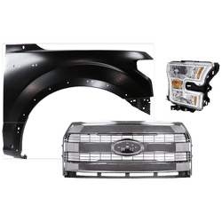 Replacement Fender Aluminum Primed, Front, Passenger Side, 1-year unlimited-mileage warranty KIT-022423-29001