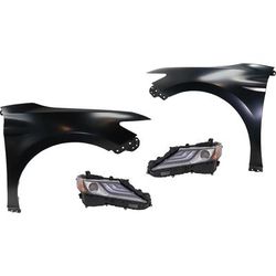 Replacement Fender Steel Primed, Front, Driver & Passenger Side, 1-year unlimited-mileage warranty KIT-031323-13403