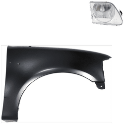 Replacement Fender Steel Primed, Front, Passenger Side, 1-year unlimited-mileage warranty KIT-022423-82304