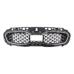 ReplaceXL Grille Assembly Plastic Painted Black Grille, 1-year unlimited-mileage warranty RK07010031Q