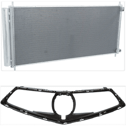 Replacement Grille Assembly Plastic Textured Black Grille, 1-year unlimited-mileage warranty KIT-111423-31