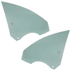 Replacement Door Glass, Front, Driver & Passenger Side, 1-year unlimited-mileage warranty SET-RM48010059
