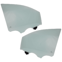 Replacement Door Glass, Front, Driver & Passenger Side, 1-year unlimited-mileage warranty SET-RK48010037