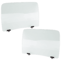 Replacement Door Glass, Rear, Driver & Passenger Side, 1-year unlimited-mileage warranty SET-RT48130037
