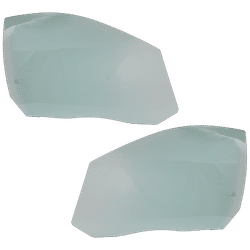 Replacement Door Glass, Front, Driver & Passenger Side, 1-year unlimited-mileage warranty SET-RV48010013