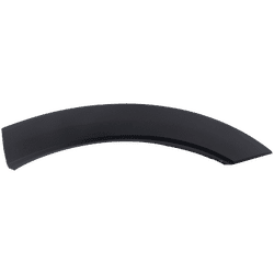 Replacement Fender Trim Plastic Textured Black, Rear, Driver Side, Rear Section, 1-year unlimited-mileage warranty RF55390028