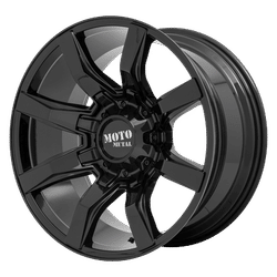 Moto Metal Wheel Aluminum Gloss Black, Lifetime Limited Warranty on Structure; 1 Year Finish MO80429035300