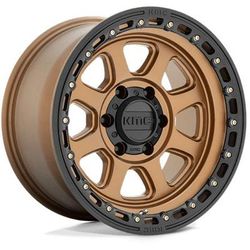 KMC Wheel Aluminum Matte Bronze, Lifetime Limited Warranty on Structure; 1 Year Finish KM54889080618