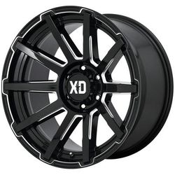 XD Wheel Aluminum Gloss Black, Lifetime Limited Warranty on Structure; 1 Year Finish XD84789080300