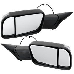 JC Whitney Mirror Textured Black, Driver & Passenger Side, 1-year limited warranty SET-JDG186ER-S