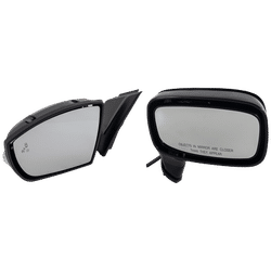 JC Whitney Mirror Textured Black, Driver & Passenger Side, Door Panel Mount, 1-year limited warranty SET-JFD157ER