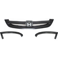 Replacement Grille Assembly Plastic Black Grille, 1-year unlimited-mileage warranty KIT-071824-C704