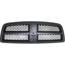 Replacement Grille Assembly Plastic Painted Black Grille, 1-year unlimited-mileage warranty REPD070102P