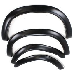 Bushwacker Fender Flares Plastic Black Extend-A-Fender Series, Front & Rear, Driver Passenger Side, Lifetime limited warranty 30902-02