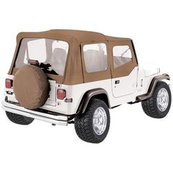 Rampage Soft Top Vinyl Coated Polyester & Cotton Spice Denim Without Frame (Requires Factory Frame) Replacement Series, 99617